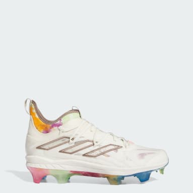 Adidas Men's Adizero Afterburner 9 Nwv AC Metal Baseball Cleats, Size 11, Yellow/Pink