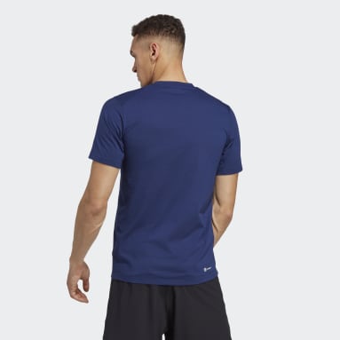 Men Gym & Training Blue Train Essentials Prime Training Tee