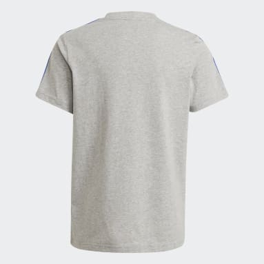Jungen Sportswear adidas Essentials 3-Streifen T-Shirt Grau