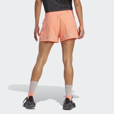 Shorts Treino x City Running HEAT.RDY Protect at Day Laranja Mulher Running