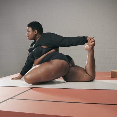 Leggings corti da yoga Collective Power Studio (Curvy) Nero Donna Fitness & Training