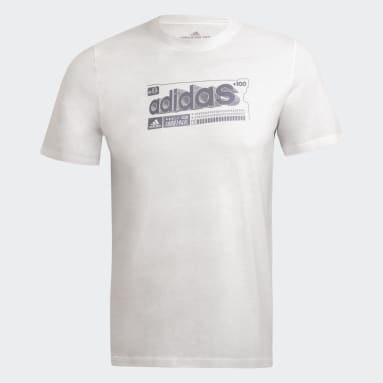 Camiseta Color Badge of Sport Estampada Blanco Hombre Training