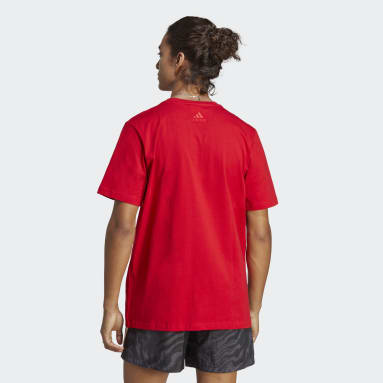 Essentials Single Jersey Big Logo T-skjorte Rød