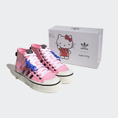 Women's Originals Pink Nizza Platform Mid Shoes