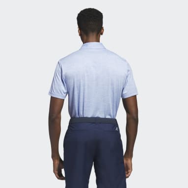 Camiseta Polo Estampada en el Pecho Azul Hombre Golf