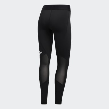 Women Training Black Techfit Long Tights