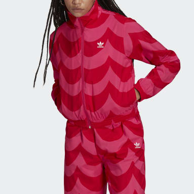 Women Originals Red Marimekko Woven Track Jacket