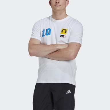 Polera adidas x LEGO® Fútbol Estampada Blanco Hombre Sportswear