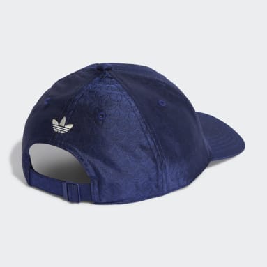 Women Originals Blue Trefoil Jacquard Monogram Baseball Cap