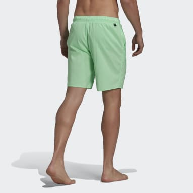 Muži Plavání zelená Plavecké šortky Classic-Length Solid