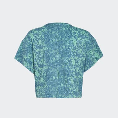 T-shirt à imprimé animal AEROREADY vert Adolescents 8-16 Years Sportswear