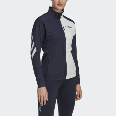Women TERREX Blue Terrex Xperior Cross-Country Ski Soft Shell Jacket