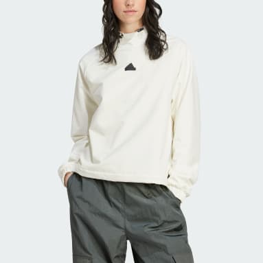Sudadera con capucha City Escape Bungee Cord Blanco Mujer Sportswear