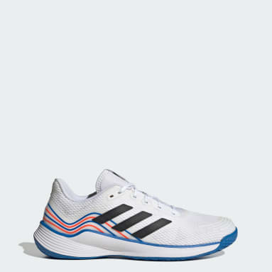 Netball White Novaflight Volleyball Shoes