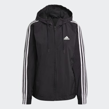 Women Sportswear Black Essentials 3-Stripes Windbreaker