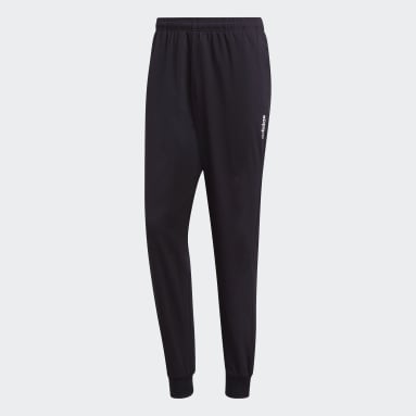 Männer Sportswear Essentials Plain Tapered Stanford Hose Schwarz