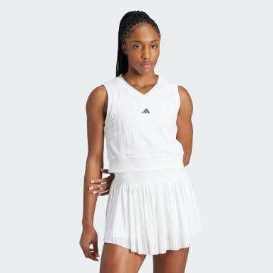 Adidas white crop hotsell