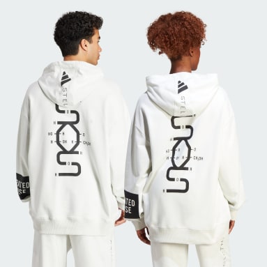adidas by Stella McCartney bílá Mikina adidas by Stella McCartney Regenerated Cellulose Sportswear (unisex)
