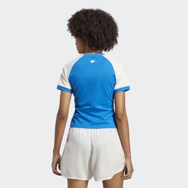 Blaue T-Shirts für Damen | adidas