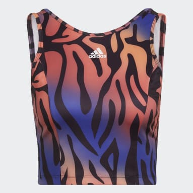 Remera Corta AEROREADY Designed To Move Estampado de Tigre Blanco Mujer Training