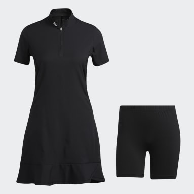 Women's Golf Black Frill Dress