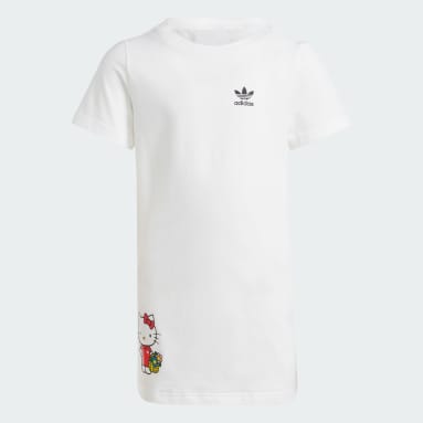 Conjunto de Vestido tipo Camiseta adidas Originals x Hello Kitty Blanco Niño Originals