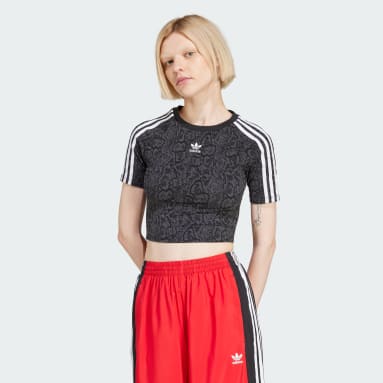 Snakeskin 3-Stripes Baby Tee