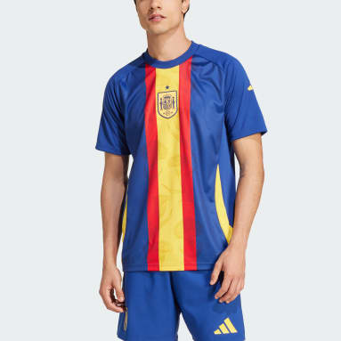 Camiseta calentamiento España Azul Hombre Fútbol
