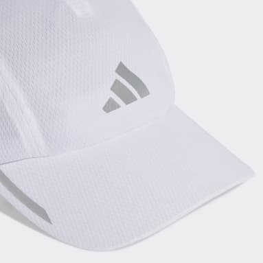 วิ่ง สีขาว หมวกแก๊ปผ้าตาข่ายทรง Four-Panel สำหรับวิ่ง AEROREADY