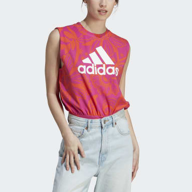 adidas Yoga Ribbed Bodysuit - Purple | adidas India