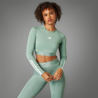 Playera de Entrenamiento Manga Larga Cropped Hyperglam