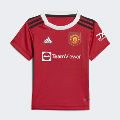 Kids Football Red Manchester United 22/23 Home Baby Kit