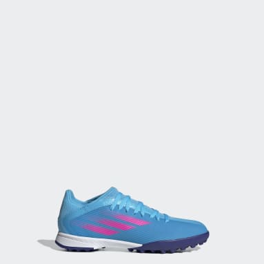 Botines X Speedflow.3 Pasto Sintético Azul Niño Fútbol