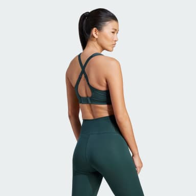 Emerald Green Diamond Mesh Sports Bra, Women's Sports Bras, LuxeLadyFit