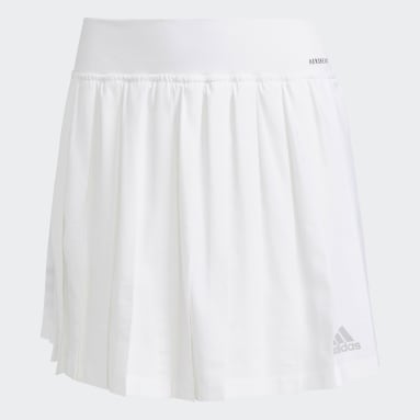 Club Tennis Pleated Skjørt Hvit