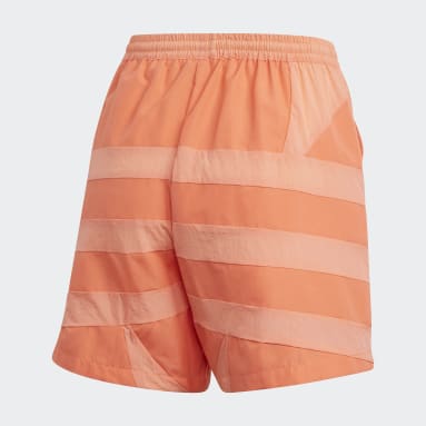 Frauen Originals Large Logo Shorts Orange