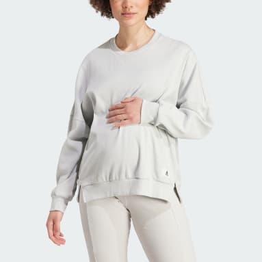 Ženy Sportswear Siva Mikina (tehotenská)