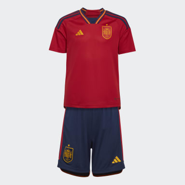 Kids Football Red Spain 22 Home Mini Kit