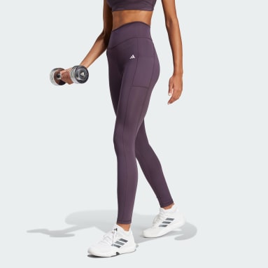 Women's Training Purple Optime Full-Length Leggings