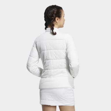 Women Golf White 윈드레디 긴팔 패디드 탑