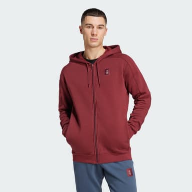 Felpe Con Cappuccio Bordeaux adidas IT