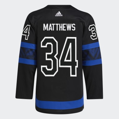 Maillot Third Maple Leafs Matthews Authentique Pro noir Hommes Entraînement