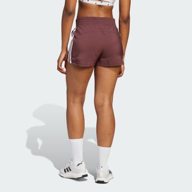 กางเกงเทรนนิงขาสั้นผ้าทอเอวสูง Pacer 3-Stripes