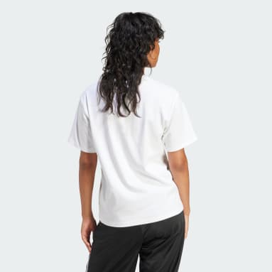 T-shirt standard Trèfle Blanc Femmes Originals