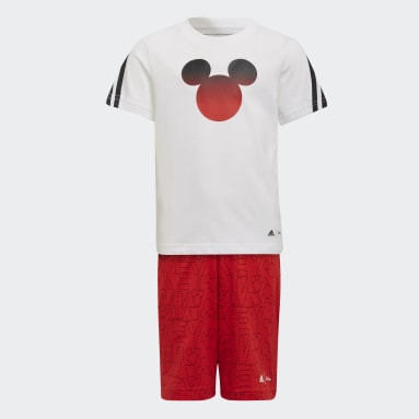 Ensemble adidas x Disney Mickey Mouse Summer blanc Enfants 4-8 Years Entraînement