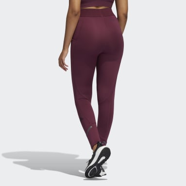 Mallas largas Techfit COLD.RDY Burgundy Mujer Running