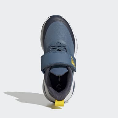 Chaussure de running à lacets élastiques et scratch sur le dessus FortaRun All-Terrain Cloudfoam Sport Bleu Enfants Sportswear
