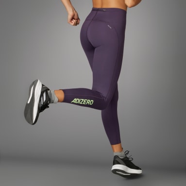 Domyos black purple 7/8 work out flex leggings size XS
