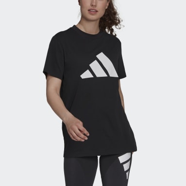 Damen Kleidung Tops & T-Shirts T-Shirts adidas T-Shirts Schwarzes Adidas T-Shirt 