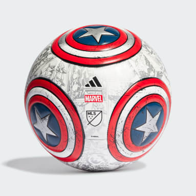 Ballon d'entraînement Marvel MLS Captain America blanc Soccer